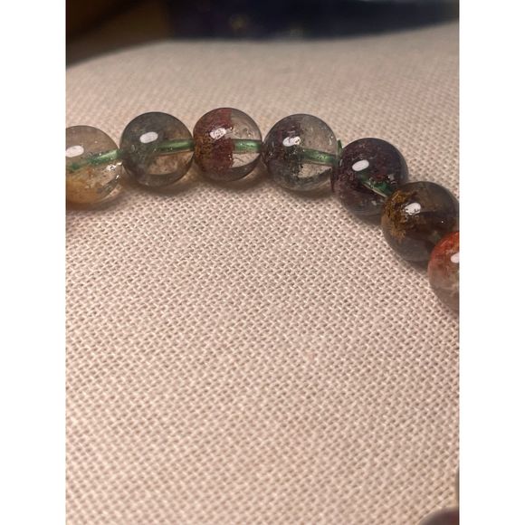 High Quality FOUR Season Garden Quartz Gemstone Crystal Bracelet 9mm 1A - Picture 3 of 6